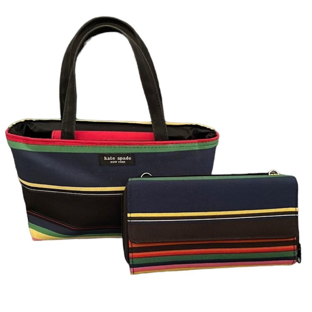 EUC 9X5” Kate Spade handbag with unbranded matching wallet